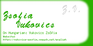 zsofia vukovics business card